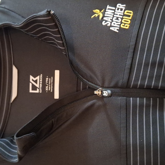 Cutter and Buck dry Tech 50 UPS Plus XXLG black and Saint Archer gold - Picture 7 of 10